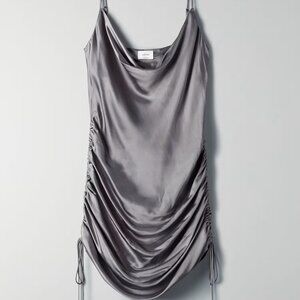 Wilfred Only Ruched Slip Dress